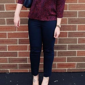 Navy Straight Dress Pants